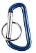 D-Ring Carabiner KeyChain - 1 Pack, Color Various