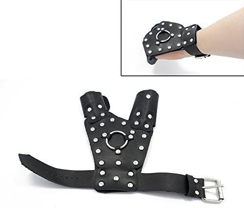 Jreameast Bow Slingshot Catapult Fishing Reel Archery Protective Hand Guard Gloves Right Hand