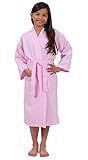 Turkuoise Girls Waffle Robe, Spa Party Bathrobe Made in Turkey