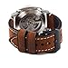 EACHE Leather Watch Bands for Men,Vintage Crazy Horse Leather & Vegetable Tanned Leather & Oil Waxed Thick Leather Watch Bands 20mm 22mm 24mm 26mm
