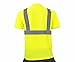 JORESTECH Safety T Shirt Reflective High Visibility Short Sleeve Yellow/Lime ANSI Class 2 Level 2 Type R TS-01 (2XL)