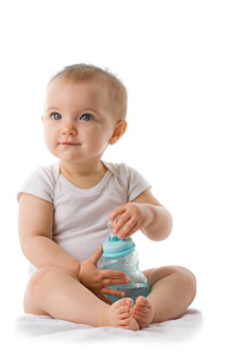 Nuby Standard Neck Tinted Feeding Nurser, 4 Ounce, Colors May Vary