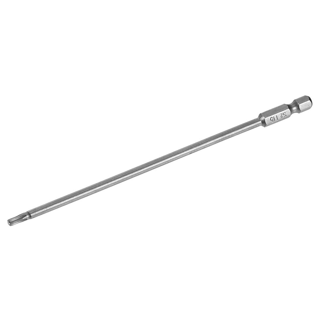 sourcing map T15 Magnetic Torx Screwdriver Bits, 1/4 Inch Hex Shank 5.91-inch Length S2 Power Tool