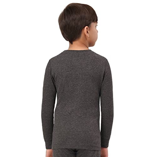 U.S. POLO ASSN.. Men's IKWA Boys Tri Blend Crew Neck Thermal T-Shirt(IKWA-PL_Anthra_8-10 Y) 1