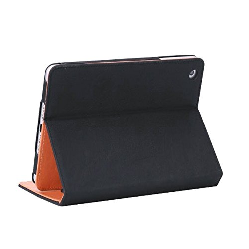 New 2017 iPad 9.7 Case (2017 Released), JYtrend Multi-Angle Viewing Stand Leather Folio Smart Cover with Big Front Pocket Auto Wake Up/Sleep for A1822 A1823 BRW Black