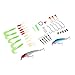 Lixada Fishing Rod Reel Combos 1.4m Portable Mini Telescopic Fishing Pole and Closed Fishing Reel Combo with Fishing Lure Jig Head Hook Barrel Swivel Box