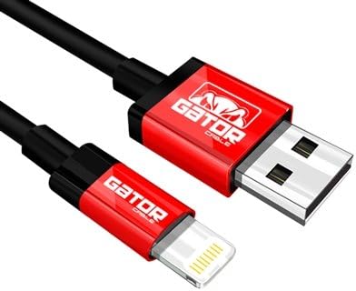 Gator Cable Red Apple MFI Lightning cable 6 feet