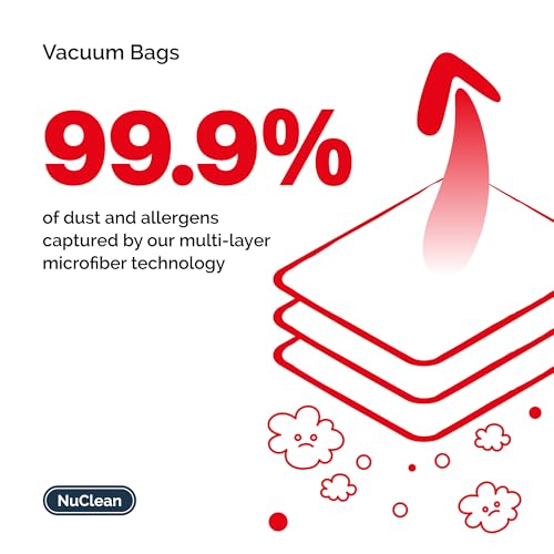 NuClean - Compatible Henry Hoover Bags - Pack of 10 Large Vaccum Bags