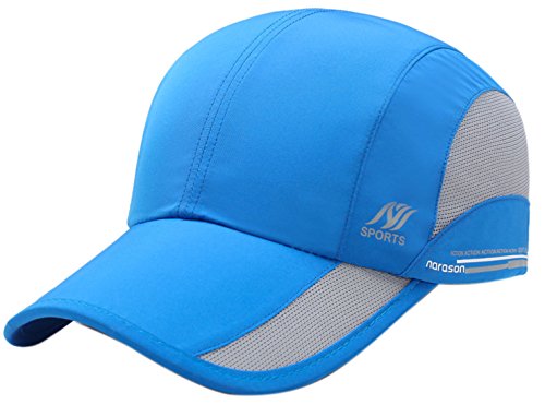 Waterproof Collapsible Motion Hat Fishing Jungle Hat Outdoor Sunscreen Baseball Cap Long Brim Cap Fishing Hat for Fishing Hunting Camping Swimming Hiking,One Size Fit Most Blue