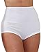 National 100% Cotton Cuff Leg Panty, White, 9, 6-pk
