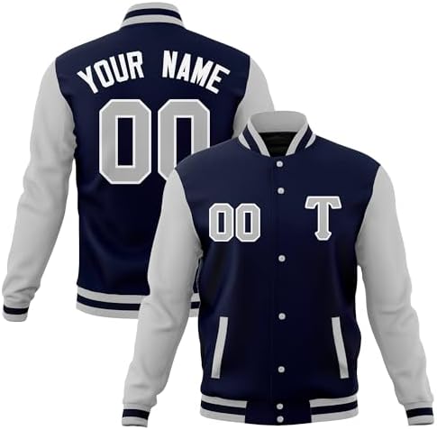 Big Boy Homestead Grays S1 Satin Mens Baseball Jacket [Navy Blue