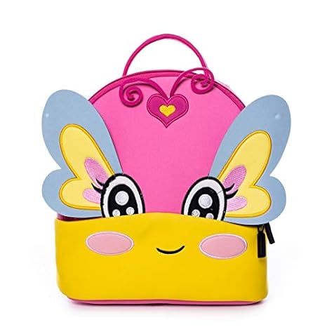 KHDJH Mochila Infantil Niño Scool Book Portafolio Niños Mariposa ...