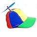 Rainbow Propeller Spinner Hat - One Size with Adjustable Hat Snap Back - Costume Accessory - Fits Most