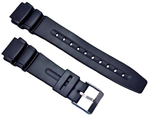 18mm Black Replacement Watch Band Fits AW-506, AW-61, DW-280, DW-290, DW-290B