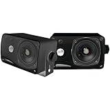 Pyle PLMR24B 3.5-Inch 200 Watt 3-Way Weather Proof Mini Box Speaker System (Black) (Electronics)
