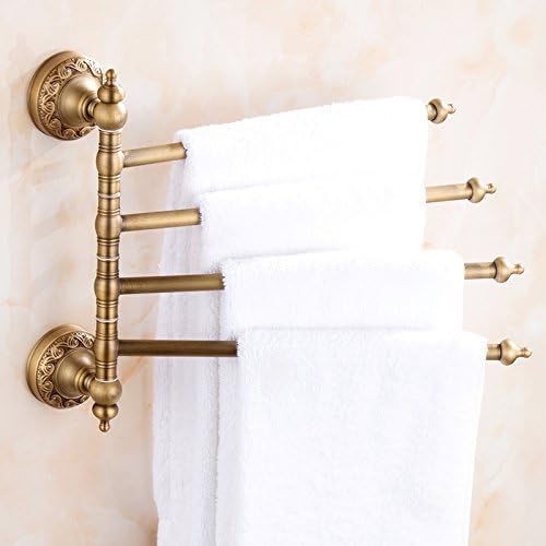 Joeesun Todo el Cobre Estilo Europeo Retro Toallero Toallero ...