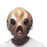 Monstleo Latex Novelty Halloween Costume Mask Scary Horror Human Alien Head Mask