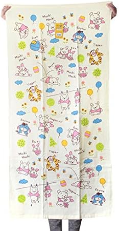 Amazon Co Jp ディズニー バスタオル ピースフル プー Bj ガーゼタオル キャラクター お風呂 グッズ 林 プール用品 タオル ホーム キッチン