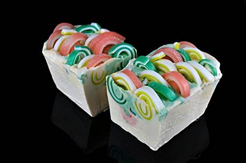 Citrus Soap Slice Made in a Palm Free Base, Shea Butter Soap