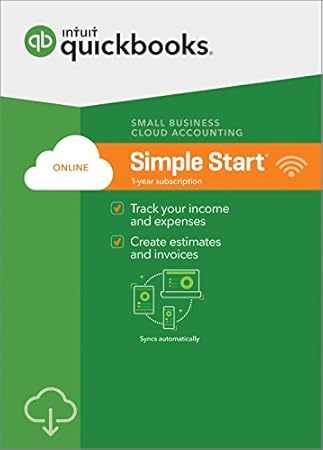 QuickBooks Online Simple Start 2018 - Small Business Accounting [PC/Mac Online Code]
