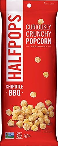 Halfpops Gluten Free Non-GMO Curiously Crunchy Popcorn (Pack of 15) (Chipotle BBQ)