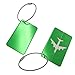 Metal Luggage Tags Green Baggage Suitcases Travel Labels Plane Shape