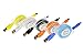 Sudroid 5PCS 3Ft 1 Meter Colorful Tangle Free Retractable LED Light Lamp Micro USB Charger Sync Data Cable Charging Extension Cord for Galaxy S6 S3 S4 Note 4 Mega, HTC One, Lumia,(Colorful)
