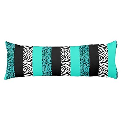 Amazon Com Uoopoo Aqua Blue Leopard And Zebra Animal Print