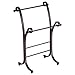 iDesign York Metal Free-Standing Hand Towel Drying Rack for Master, Guest, Kids' Bathroom, Laundry Room, Kitchen, Holds Two, 9