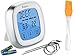 Digital Meat Thermometer For Grill - Oven Smoker Kitchen Cooking | Instant Temperature Read Gauge With BBQ Accessories + Metal Wired Spare Probes