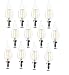 E12 Bulb Candelabra LED Bulbs 60 Watt 120V Equivalent CA11 Soft White 4.5W 2700K LED Chandelier Bulbs, Candelabra Base, Dimmable LED Lamp, UL Listed (12pack)