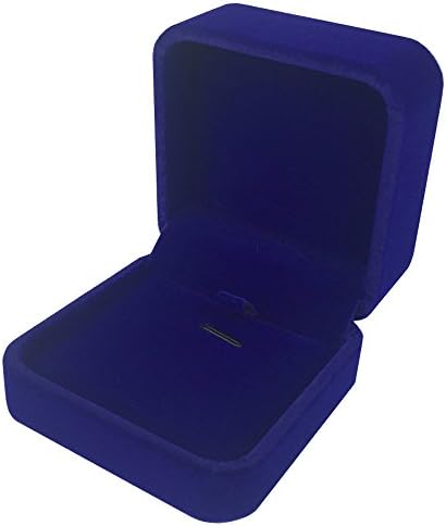 ShiGuDongLai Blue velvet plastic jewelry box jewelry display packaging gift box (Pendant box)