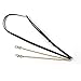 Adjustable Crossbody Strap PU Leather & Metal Chain Handbag Purse Strap Replacement Crossbody Strap-Black