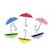 SpyShop Colorful Umbrella Key Holder, Key Hanger,Wall Key Rack,Wall Key Holder,Key Organizer for Keys, Jewelry and Other Small Items (6PCS)