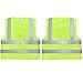 Neiko High Visibility Safety Vest ANSI Class 2, 2 Pockets, Neon Yellow, Large (L)