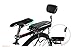 YIFAN Bicycle Bike Back Seat PU Leather Cover Cushion, Bike Child Seat with Back Rest - Black(Line Pattern)