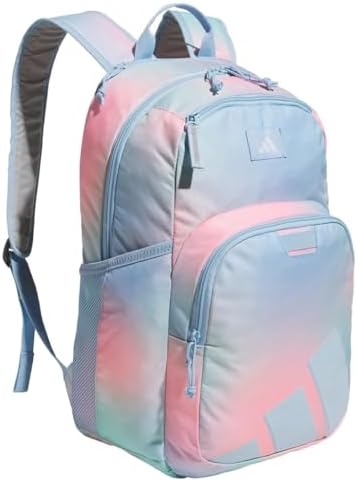 adidas backpack pink and black amozon.com Amazon.com | adidas Unisex Journal Backpack, Gradient Rose Tone pink/Black/Halo  Mint Green, One size