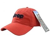 Jeep Unisex Adjustable Horizon Classic Cap (Red, Free Size)