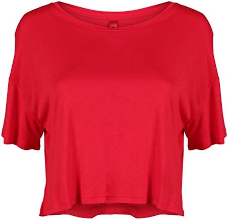 Women's Casual Basic Flowy Crop Top