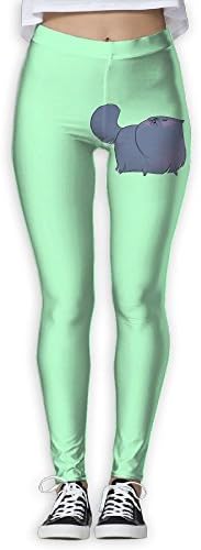 Anutknow Blue Fat Cat Pattern Women Healthy Leggings Fashion Yoga Long Pants