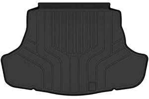 WGGDRAQQ Cargo Liners Fits Toyota Camry 2018-2023 Rear Trunk Floor Mats 3D Boot Tray All-Weather TPE Black