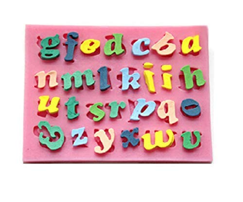Silicone Mold Alphabet Letters Small Fondant Cakes Gift Idea