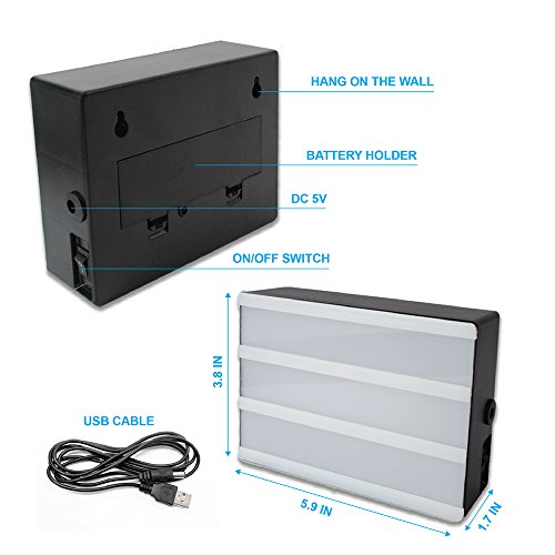 Cinema Light Box, Light Box with Letters, Cinematic Light Box, Light Up Box, Cinema Box, Letter Light Box, Light Up Sign, 100 Letters, LED Light and USB Cable, 5.9" x 3.8" x 1.7"