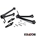 Krator (Rear) Foot Rests Assembly Kit Compatible with Suzuki GSX-R 600/750 2006-2007 Frame Fitting Step Frame Fitting Stay Footrests Step Bracket Assembly