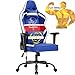 Gaming Chair Big and Tall Office Chair 500lb Wide Seat Desk Chair with Lumbar Support Headrest 2D Arms Task Swivel Ergonomic High Back PU Adjustable Massage Racing Computer Chair for Adults Game