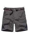 Women's Outdoor Hiking Shorts, Lightweight Quick Dry Casual Hiking Cargo Shorts with Multi Pockets