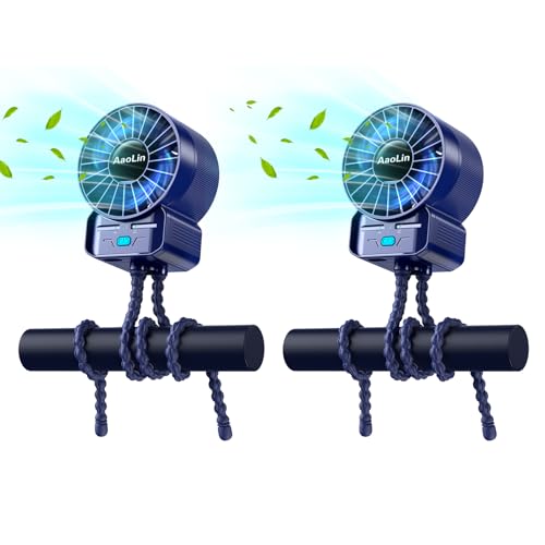 Multifunctional Portable Stroller Fan 4 Speed 6600rpm