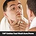 Mens Face Wash Acne Prone-Visible Results As Fast As 12 Hours-Acne Treatment w/10% Willow Bark-Natural Salicylic Acid Source-100% Organic Extracts Thyme And Tea Tree-Better Than Benzoyl Peroxide.