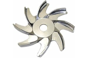 Pirate Mfg GM & Hot Rod Polished Aluminum Alternator Pulley Fan Blade