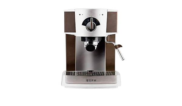 15 bar de presión cafetera italiana de casa de acero inoxidable espuma de  leche semi, Brown, au : Amazon.es: Hogar y cocina